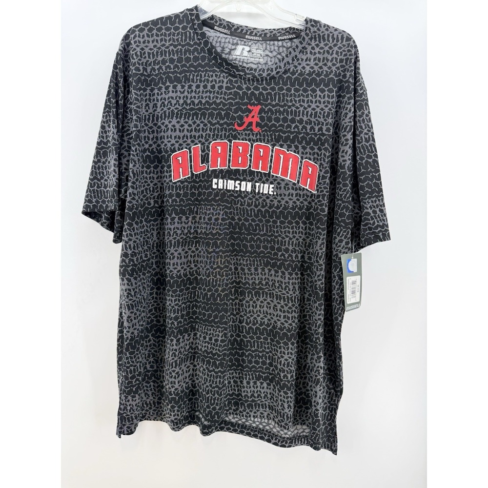 NEW Alabama Crimson Tide TSHIRT Spellout Logo ROLL TIDE Sz 2XL NCAA Russell BAMA